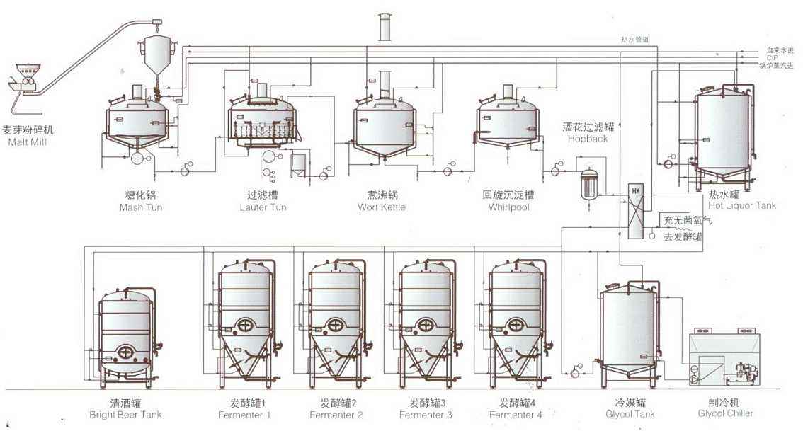 啤酒酿造过程